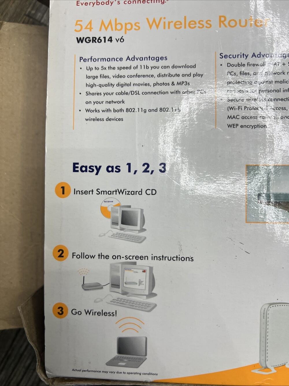 NETGEAR WGR614NA 54 Mbps Wireless G Router 4-Port 10/100 Sealed NIB - Picture 5 of 6
